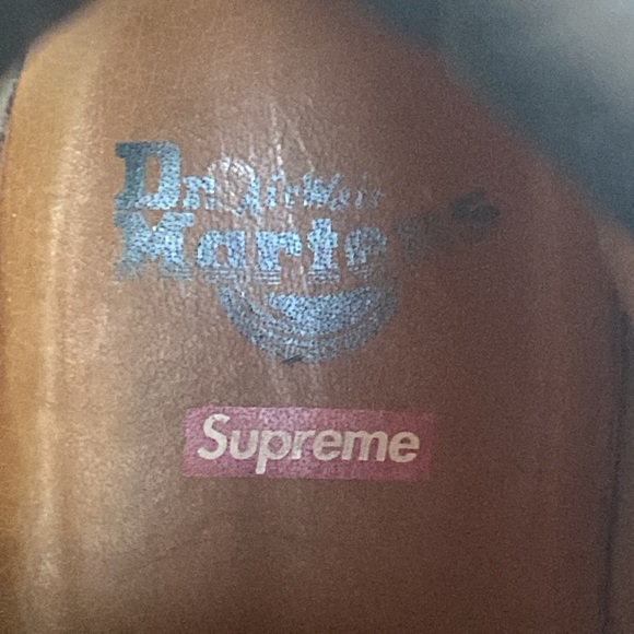 Supreme x Dr. Martens collaboration leather lace-up boots excellent condition - Picture 6 of 9